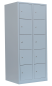 Preview: Schließfachschrank aus Stahl mit 10 Türen : H 1800 x B 800 x T 500 mm (Abteilbreite 400 mm)